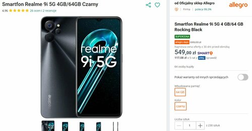 realme 9i 5G Allegro