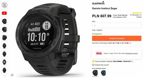 Garmin Instinct promocja