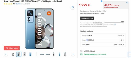 Xiaomi 12T RTV EURO AGD