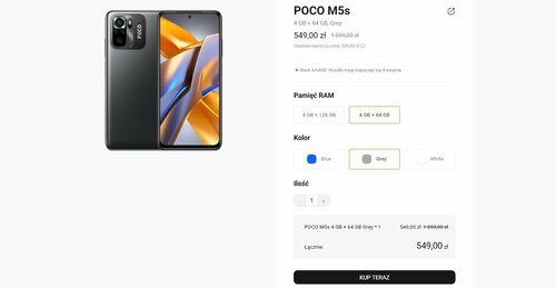 Xiaomi POCO M5s promocja