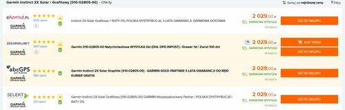 Garmin Instinct 2X Solar Ceneo