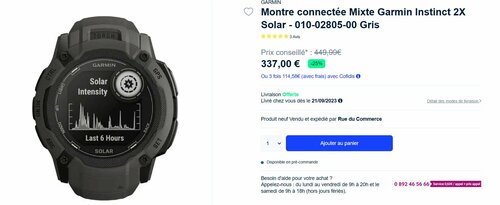 Garmin Instinct 2X Solar promocja