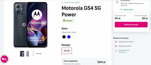 Motorola Moto G54 5G Power w T-Mobile dostępność w Polsce gdzie kupić cena
