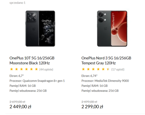 Smartfony OnePlus w promocji x-kom