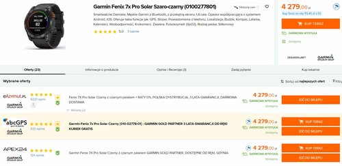 Garmin Fenix 7X Pro Solar