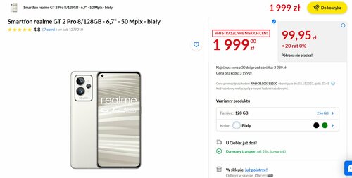 realme GT 2 Pro promocja RTV Euro AGD