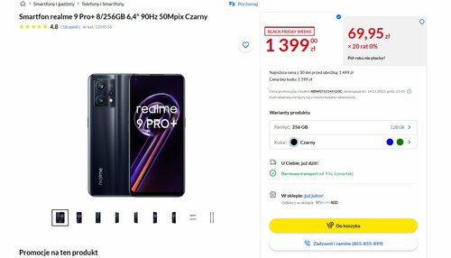 realme 9 Pro+ promocja RTV Euro AGD