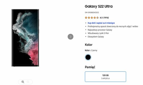 Samsung Galaxy S22 Ultra promocja cena 2023