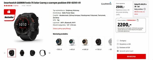 Garmin Fenix 7X Solar