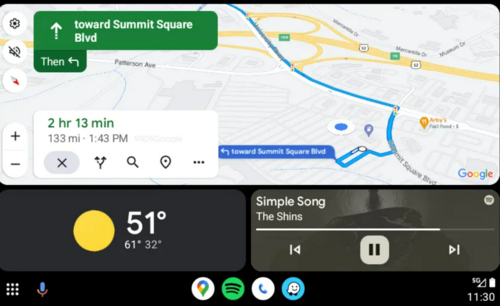 Mapy Google w Android Auto/ fot. 9to5google