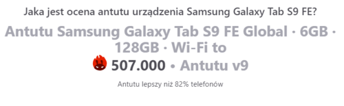 Samsung Galaxy Tab S9 FE