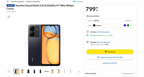 Xiaomi Redmi 13C cena w Polsce RTV Euro AGD