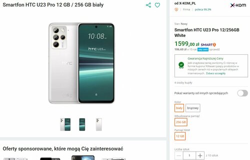 HTC U23 Pro promocja Allegro x-kom