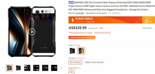 DOOGEE V20S