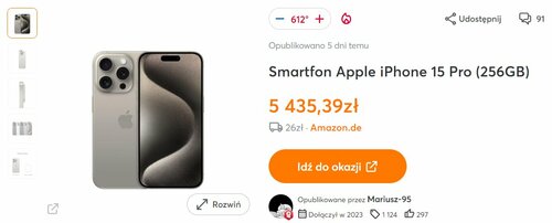 Apple iPhone 15 Pro promocja Pepper