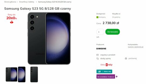 Samsung Galaxy S23 5G promocja cena