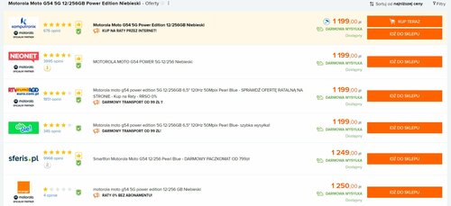 Motorola Moto G54 5G Power Edition Ceneo