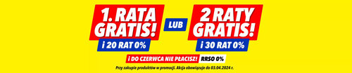 Promocja Media Expert dwie raty 0 procent gratis