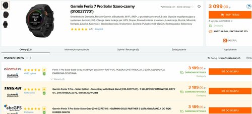 Garmin Fenix 7 Pro Solar