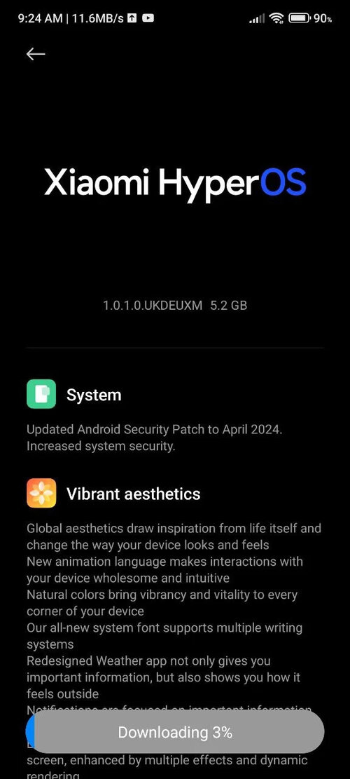 HyperOS dla Xiaomi 11T Pro aktualizacja EU