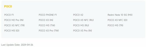 Xiaomi POCO X3 Pro oficjalny koniec aktualizacji