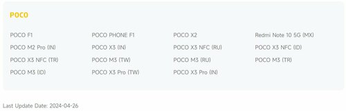 Xiaomi POCO X3 Pro oficjalny koniec aktualizacji