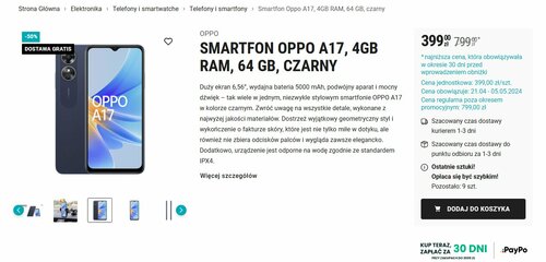 oppo-a17-tani-telefon-biedronka-czy-warto