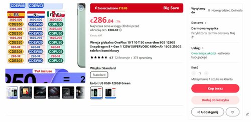 OnePlus 10T promocja AliExpress