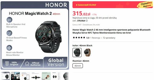 Honor Magic Watch 2