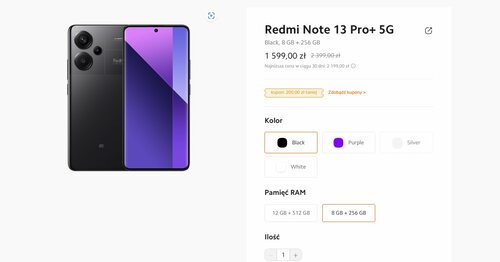 Xiaomi Redmi Note 13 Pro Plus 5G promocja producenta