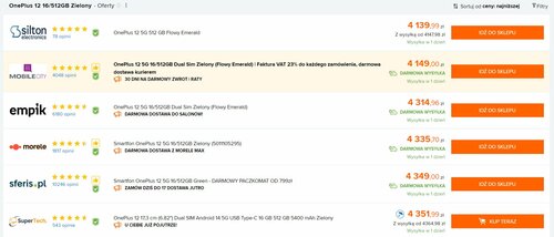 OnePlus 12 16/512 GB Ceneo