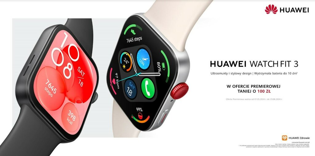 Huawei Watch Fit 3/ fot. producenta