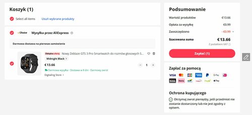 smartwatch Zeblaze GTS 3 PRO