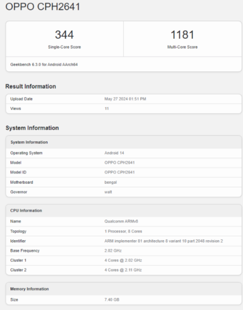 OPPO A3x