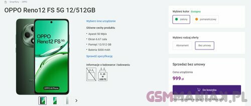 OPPO Reno12 FS 5G promocja Play