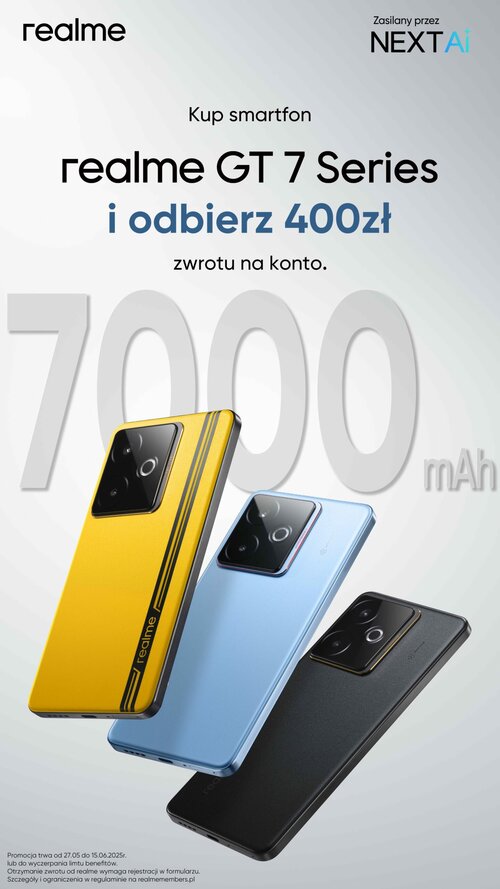 realme GT 7 i realme GT 7T cena promocja 400 zł zwrotu