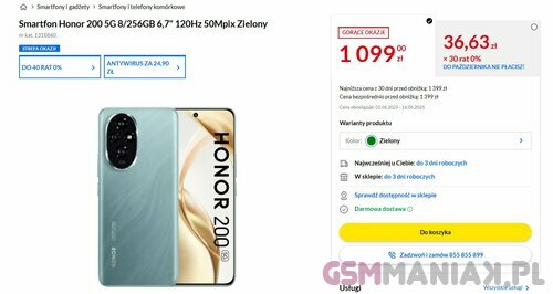 HONOR 200 promocja RTV EURO AGD