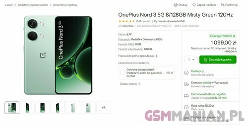 OnePlus Nord 3 promocja cena x-kom