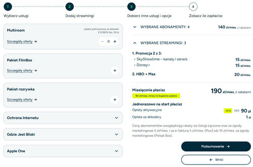 Oferta łączona Plusa