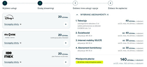 Oferta łączona Plusa 