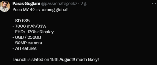 POCO M7 4G