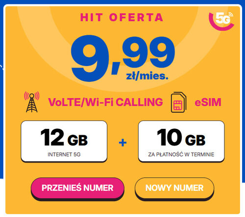 Internet 5G w telefonie