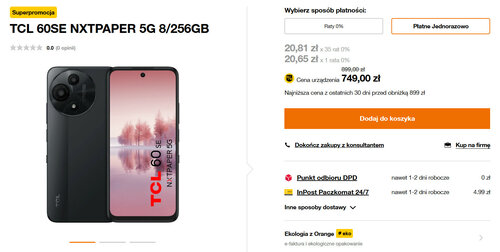 TCL 60SE NXTPAPER 5G