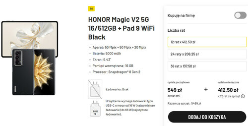 Honor Magic V2 i Pad 9 WiFi