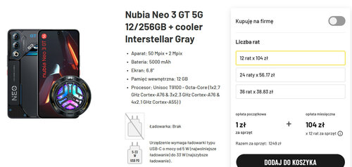 Nubia Neo 3 GT 5G