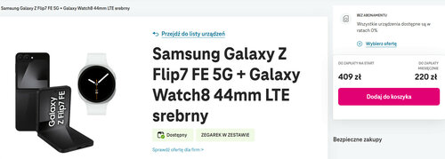 Samsung Galaxy Z Flip7 FE i Galaxy Watch 8