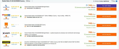 Xiaomi Redmi Note 14