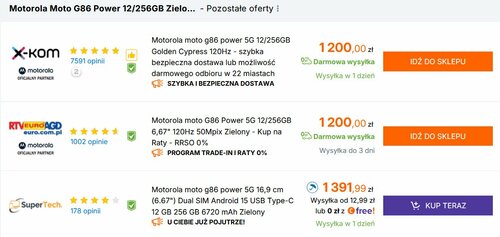 Motorola moto G86 Power