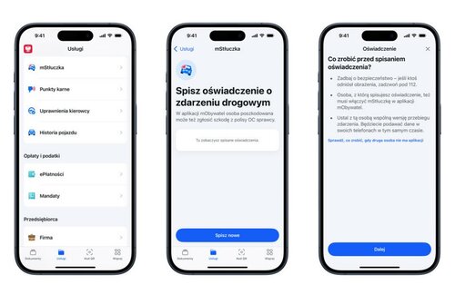fot. mObywatel moduł mStłuczka