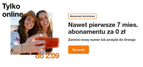 Promocja abonamentu Orange